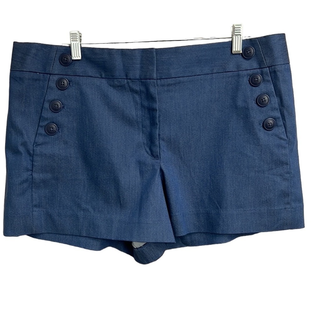 Loft Riviera Buttons Shorts Blue - Picture 2 of 5